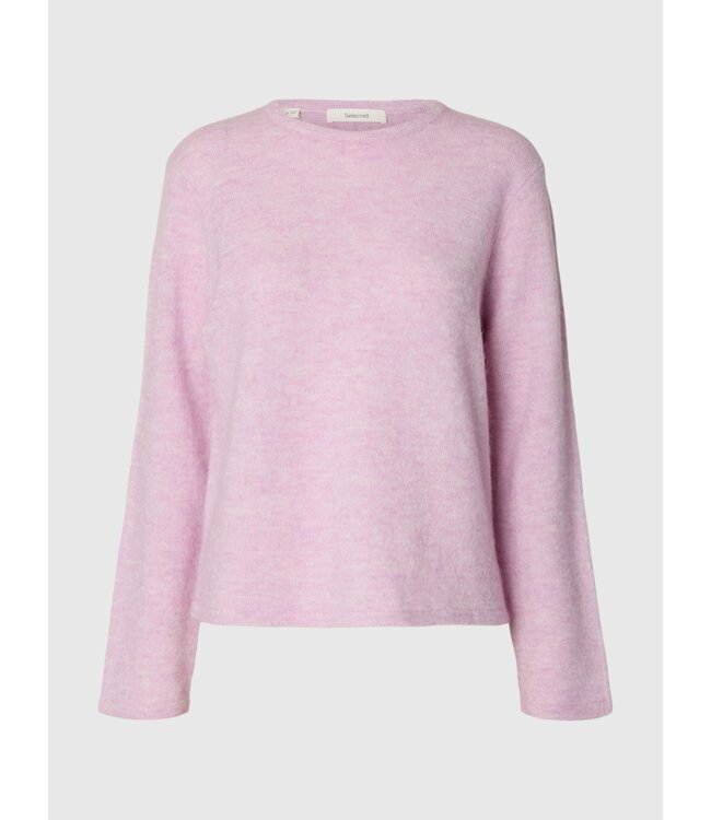 Selected Femme Lulu New Knit LS O-neck WO