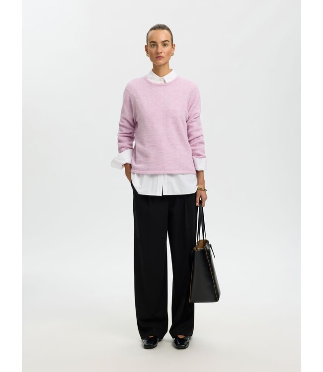Selected Femme Lulu New Knit LS O-neck WO
