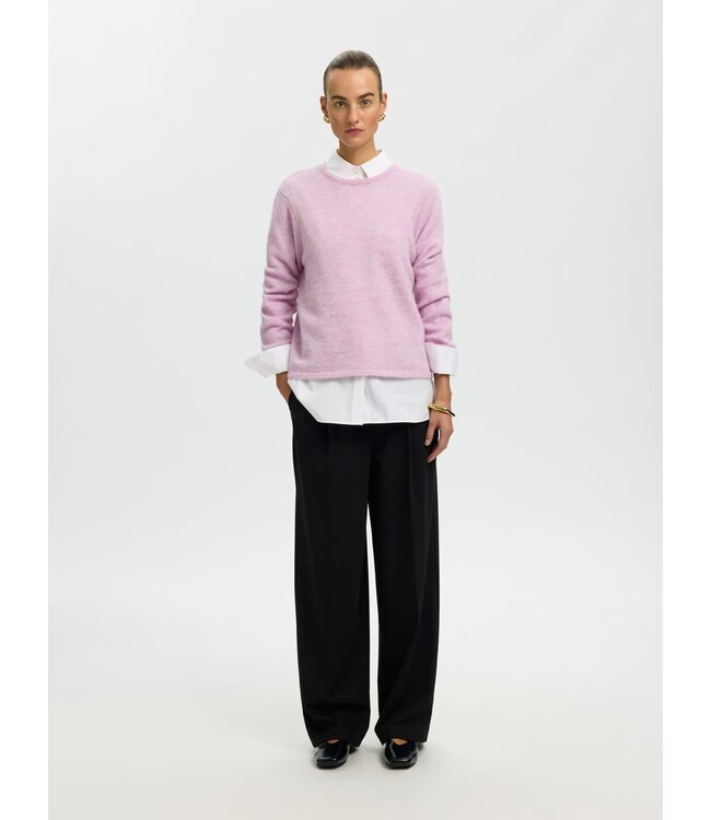 Selected Femme Lulu New Knit LS O-neck WO
