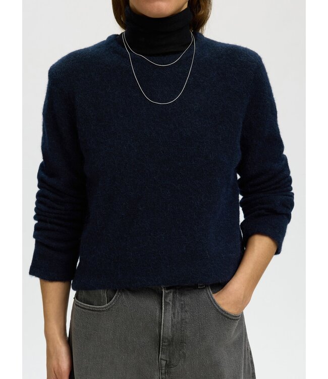 Selected Femme Lulu New Knit Ls O-neck DSM