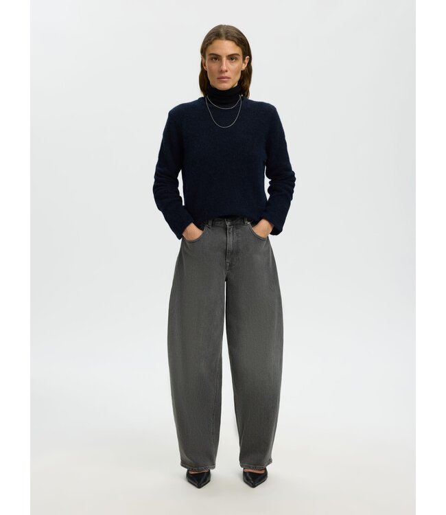 Selected Femme Lulu New Knit Ls O-neck DSM