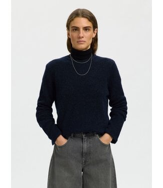 Selected Femme Lulu New Knit Ls O-neck DSM