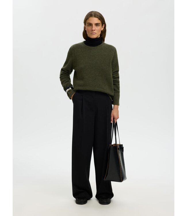 Selected Femme Lulu New Knit LS O-neck GM