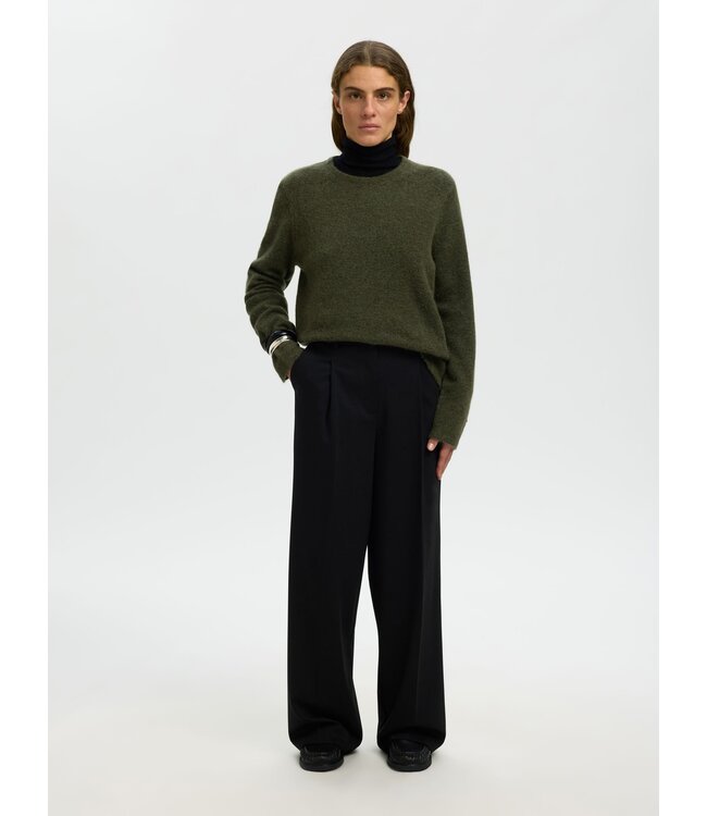 Selected Femme Lulu New Knit LS O-neck GM