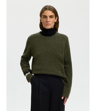 Selected Femme Lulu New Knit LS O-neck GM