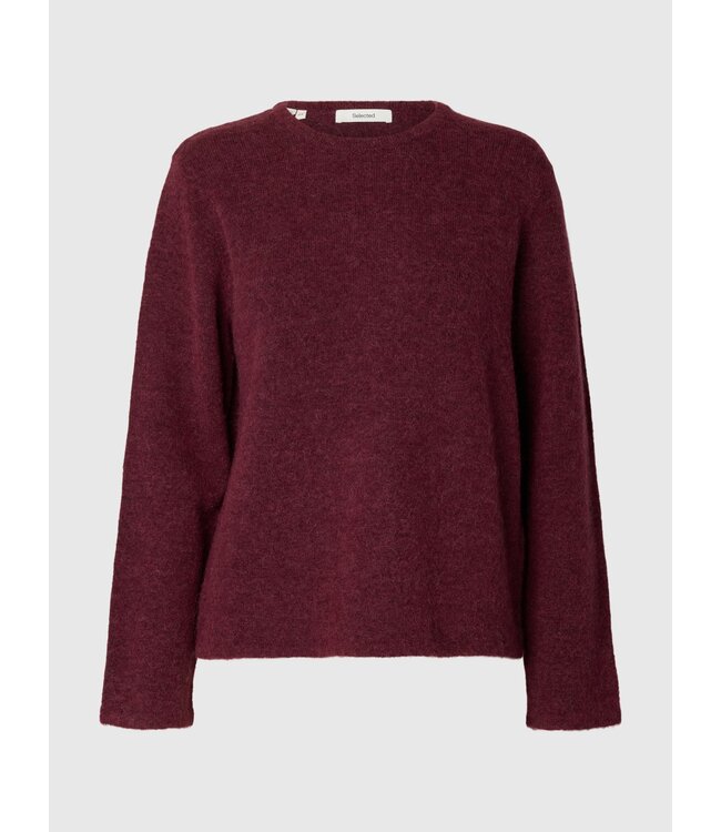 Selected Femme Lulu New Knit LS O-neck TP