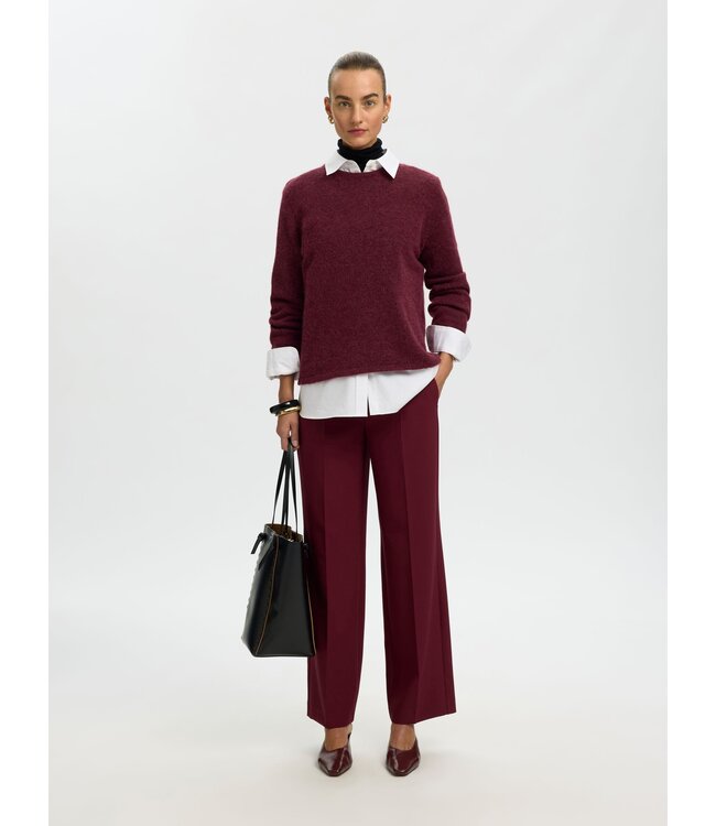 Selected Femme Lulu New Knit LS O-neck TP