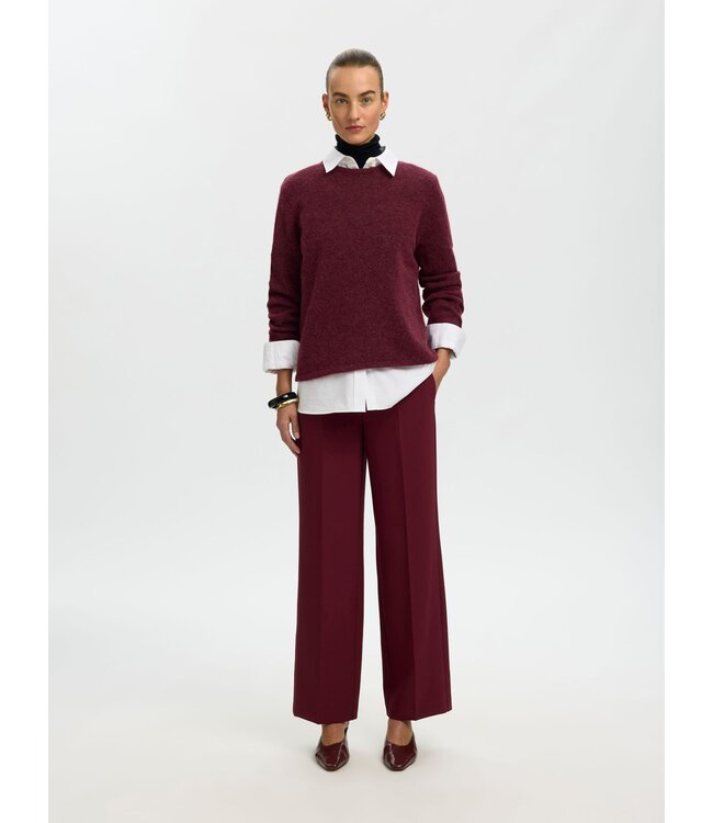 Selected Femme Lulu New Knit LS O-neck TP