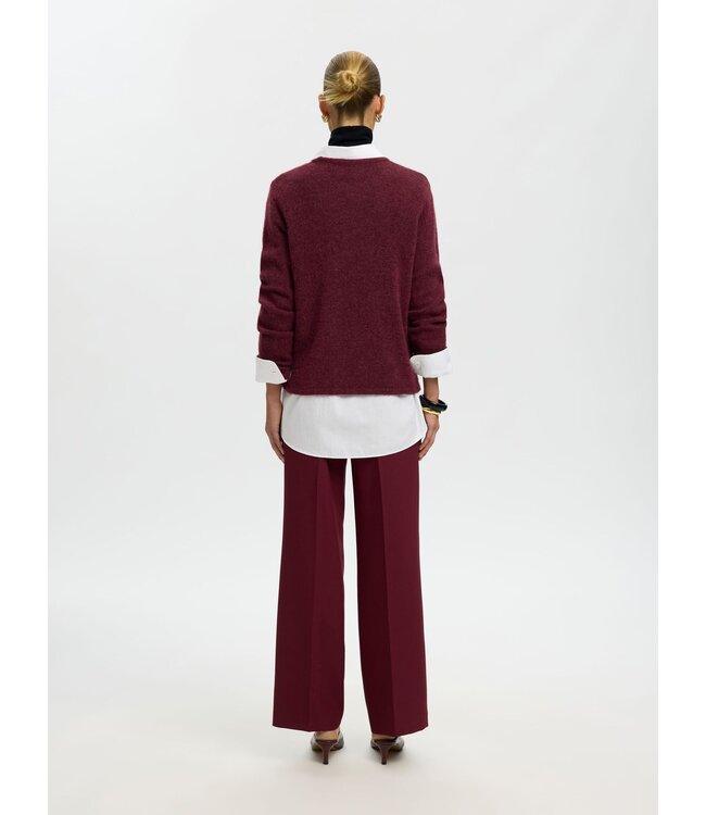 Selected Femme Lulu New Knit LS O-neck TP