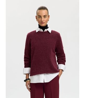 Selected Femme Lulu New Knit LS O-neck TP
