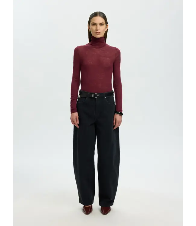 Selected Femme Vendy Wool LS Knit Roll Neck TP