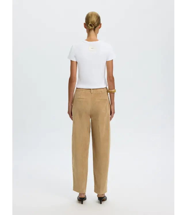 Selected Femme Barrel Mille Corduroy Hw Pants