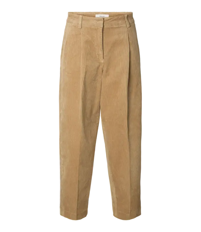 Selected Femme Barrel Mille Corduroy Hw Pants