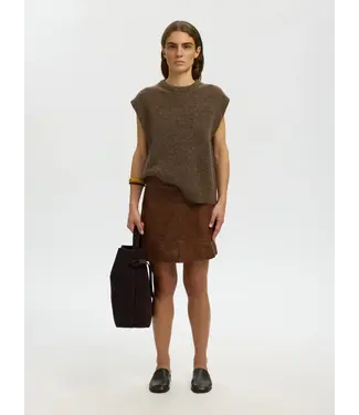 Selected Femme Lulu SL Knit Vest Daschund