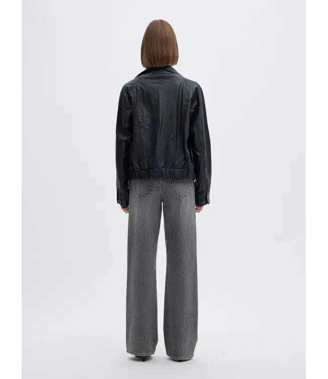 Selected Femme Wide Bea Kori Jeans Grey Denim