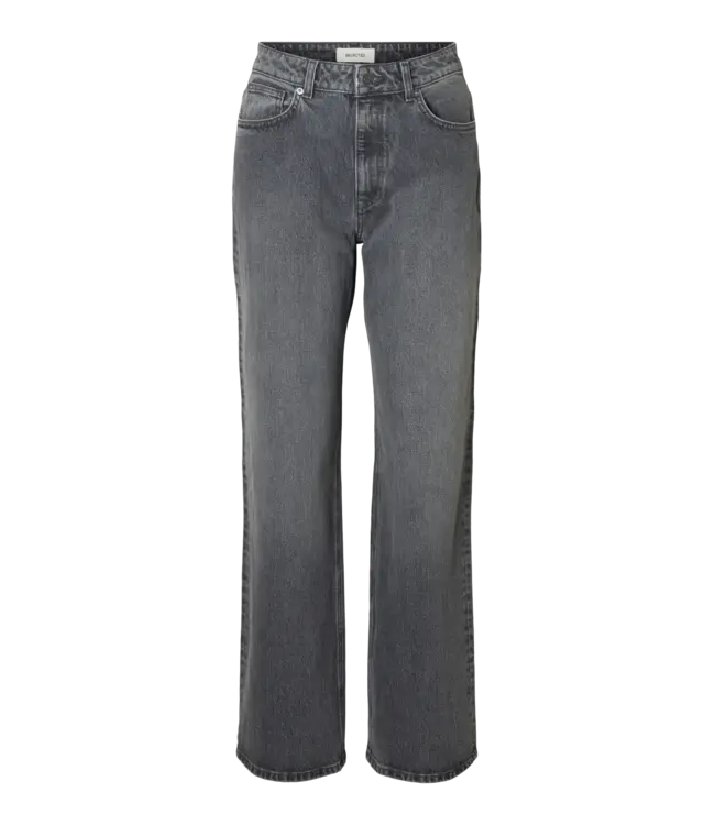 Selected Femme Wide Bea Kori Jeans Grey Denim