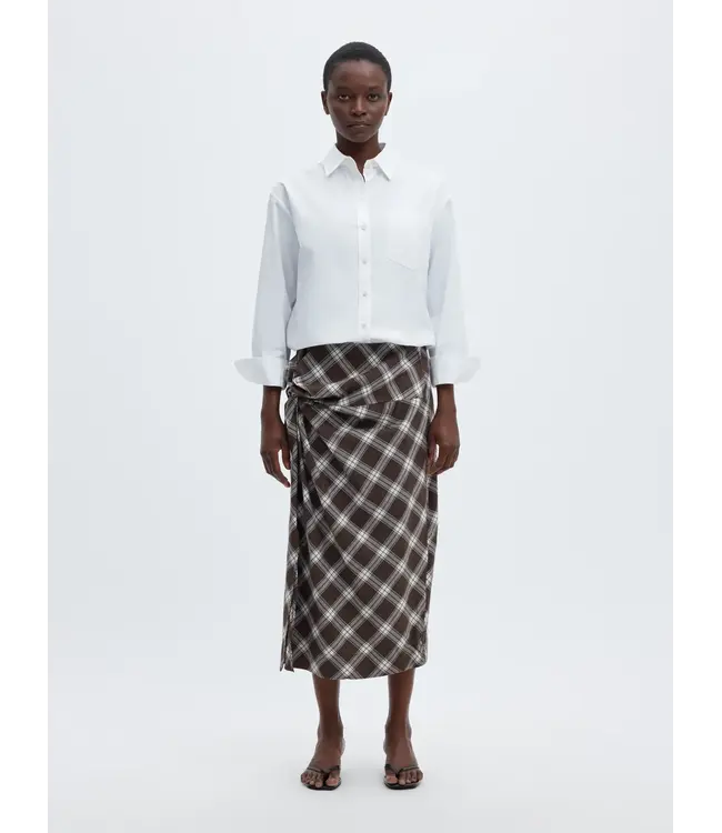 Selected Femme Jaylen Mel Mw Twist Detail Midi Skirt