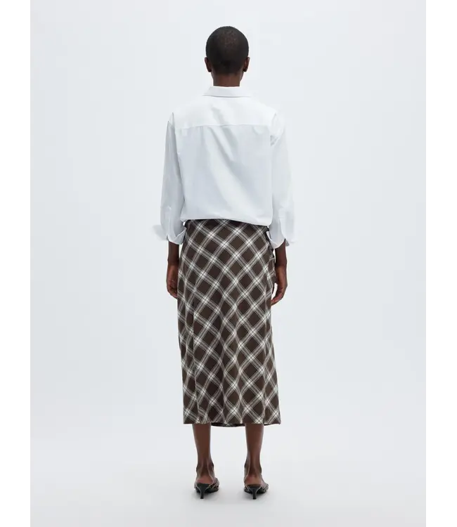 Selected Femme Jaylen Mel Mw Twist Detail Midi Skirt