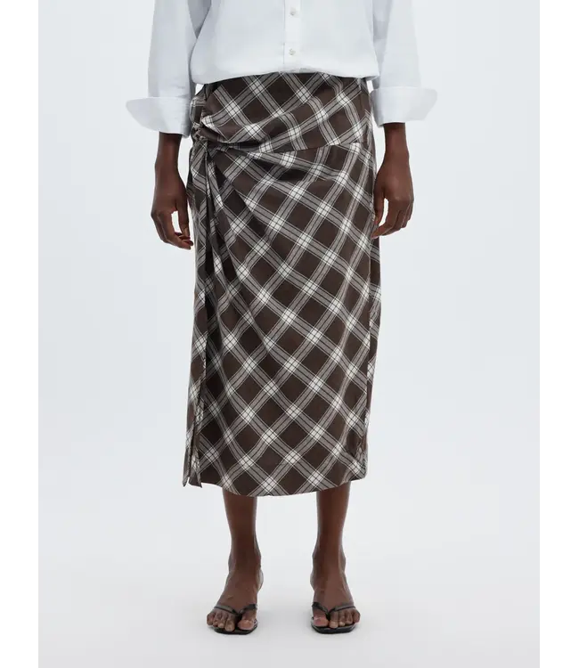 Selected Femme Jaylen Mel Mw Twist Detail Midi Skirt