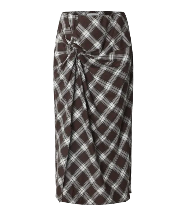 Selected Femme Jaylen Mel Mw Twist Detail Midi Skirt