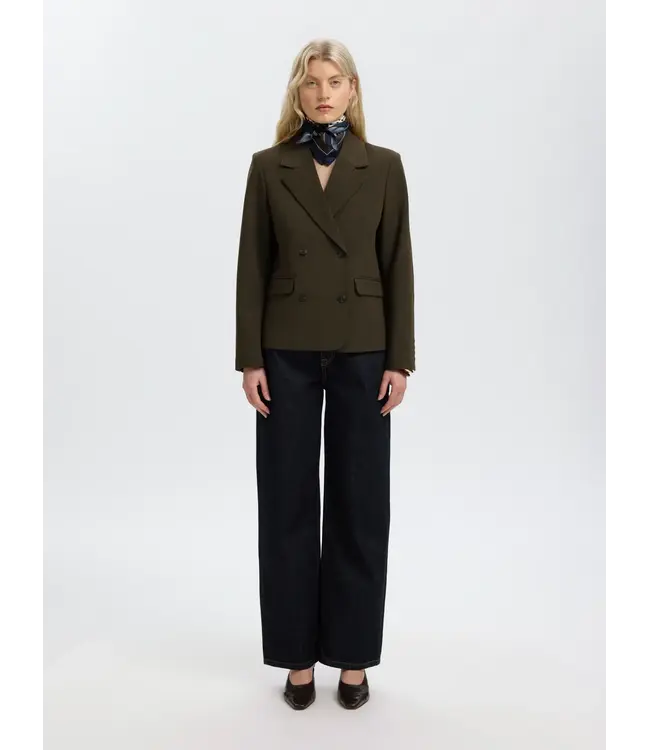 Selected Femme Relaxed Signe DB Blazer