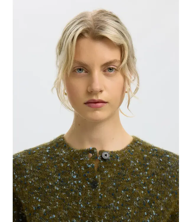 Selected Femme Kat Ls Knit Short Cardigan