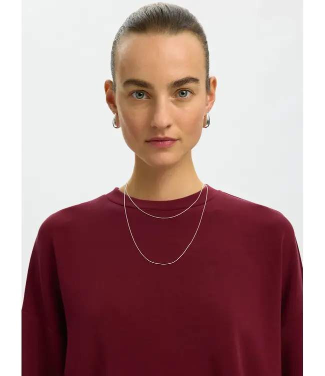 Selected Femme Oversized Ls Tenny T-shirt