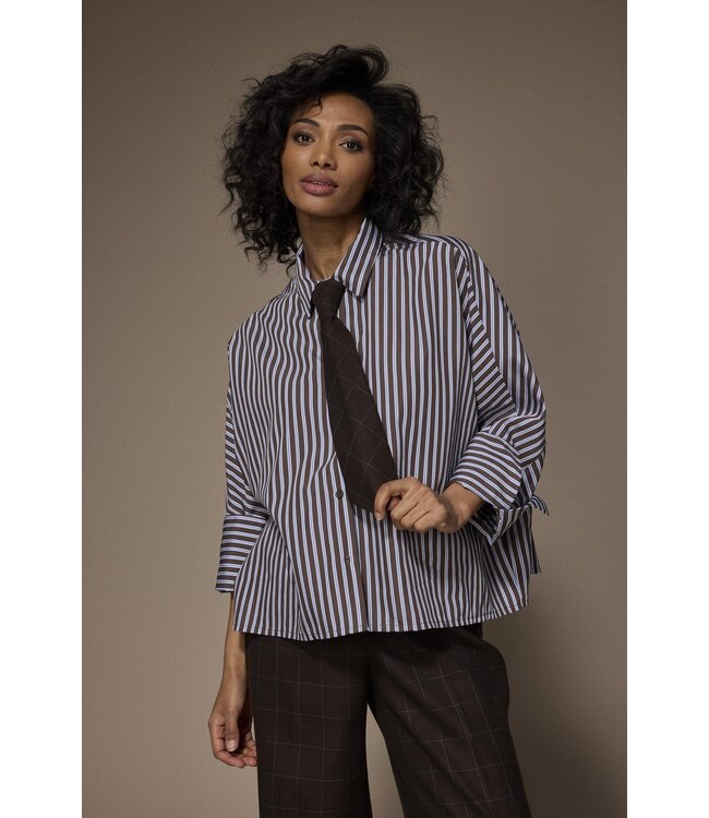 Lalotti Flynn Blouse Light Blue Brown
