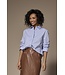 Lalotti Patty Bouse Blue Camel Stripe