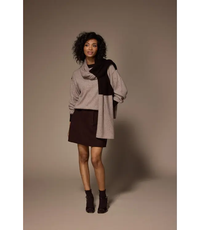 Lalotti Lino Skirt Brown