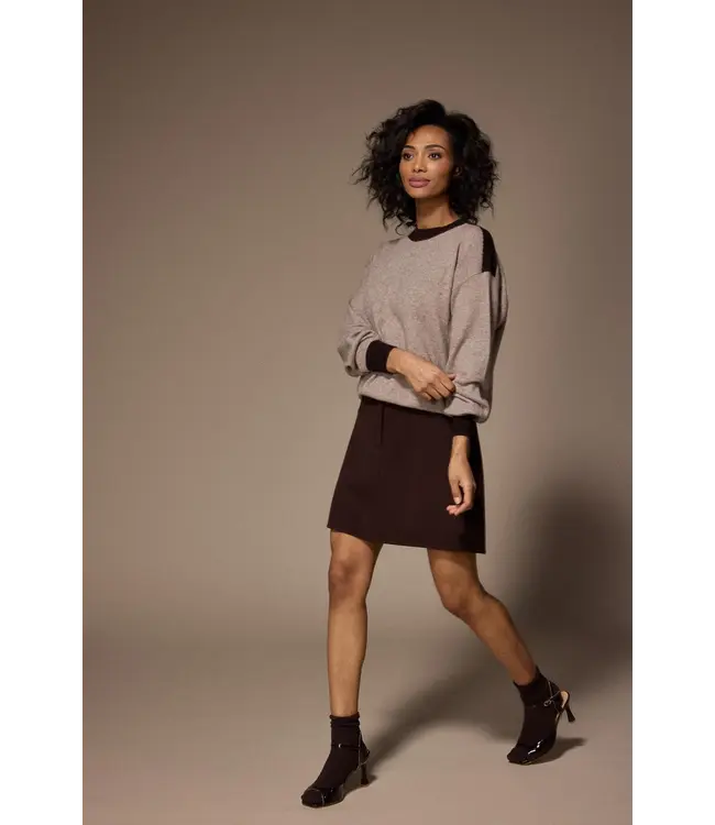 Lalotti Lino Skirt Brown