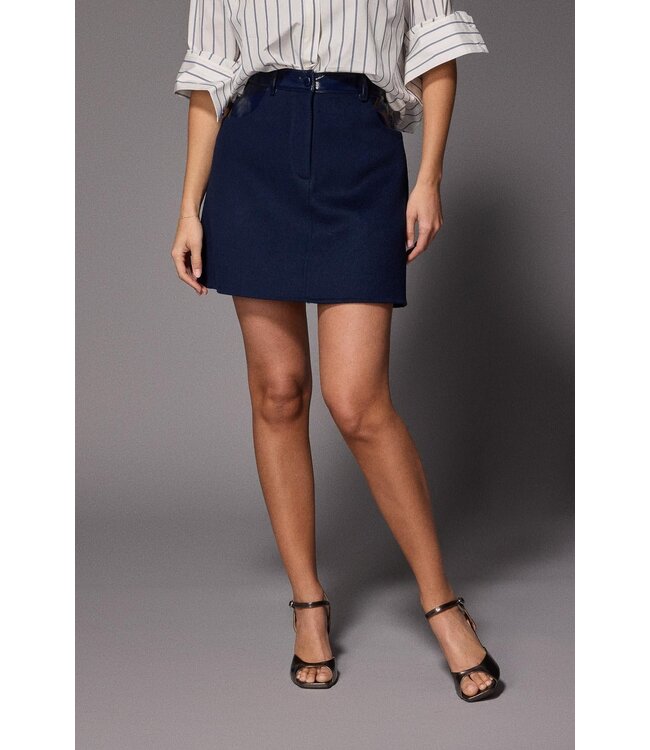 Lalotti Lino Skirt Navy
