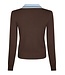 Neo Noir Filiana Contrast Polo Knit