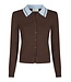Neo Noir Filiana Contrast Polo Knit