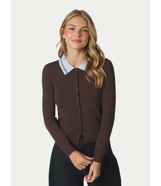 Neo Noir Filiana Contrast Polo Knit