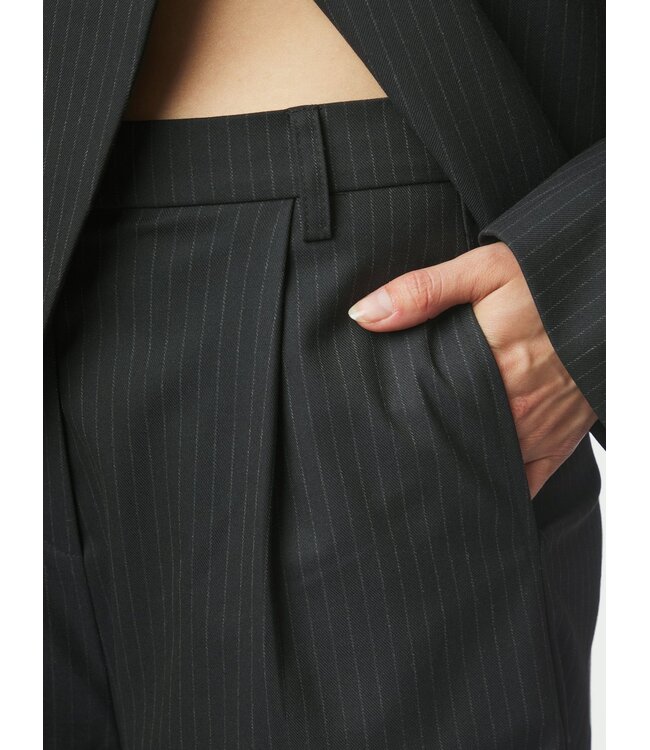 Neo Noir Rima Slim Pinstripe Shorts
