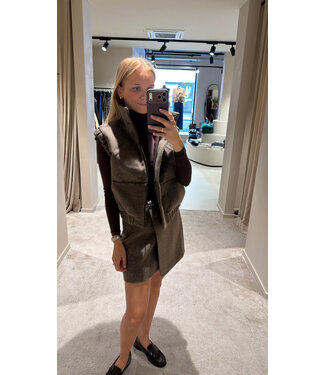Dou Doun Dublin Skirt Brown Melange