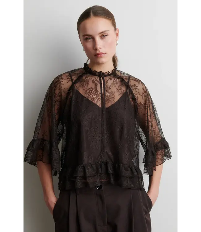 Second Female Sybell Lace Ruffle Blouse