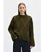 Selected Femme Lulu Brushed Argyle Knit O-neck