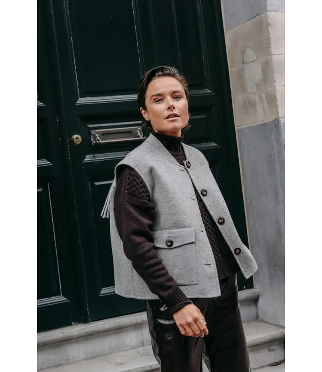 Lalotti Anna Gilet Grey