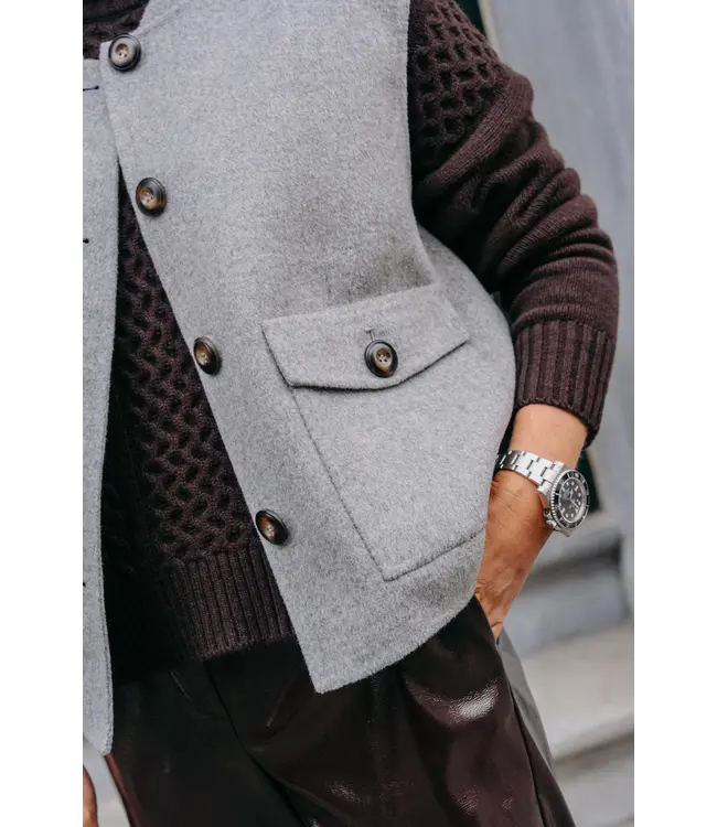 Lalotti Anna Gilet Grey