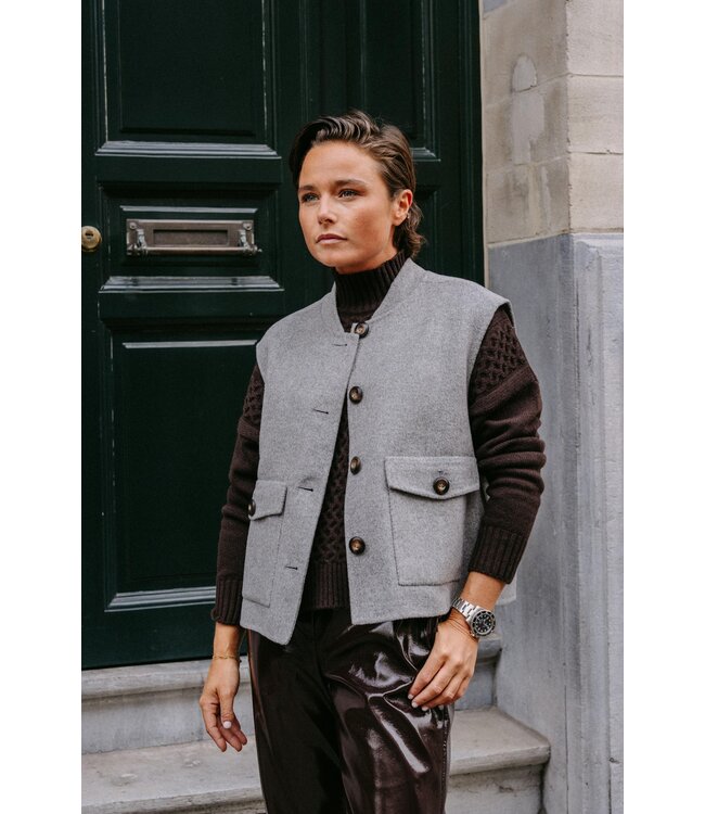 Lalotti Anna Gilet Grey