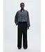 Selected Femme Astha Cropped Boxy Shirt Peat Check