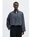 Selected Femme Astha Cropped Boxy Shirt Peat Check