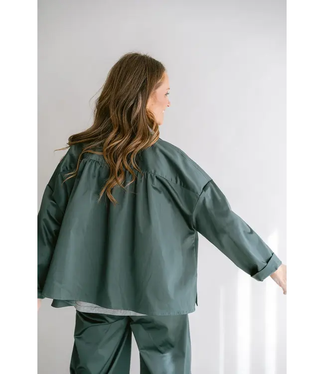 Held Antwerp Mon Shaket Satin Sage Green