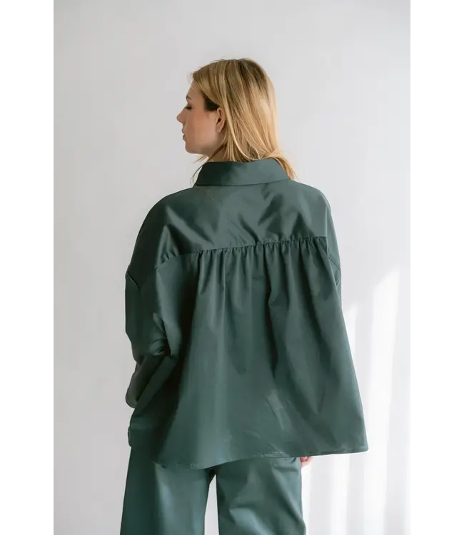 Held Antwerp Mon Shaket Satin Sage Green