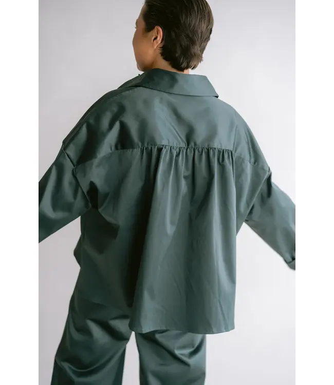 Held Antwerp Mon Shaket Satin Sage Green