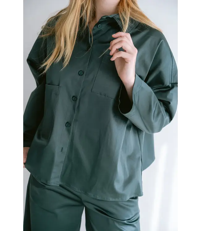 Held Antwerp Mon Shaket Satin Sage Green
