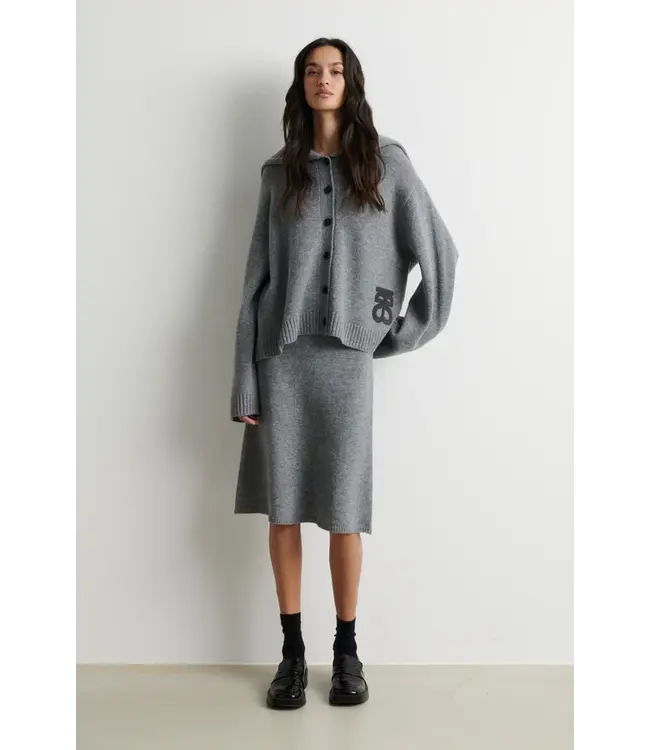 Second Female Alpha Knit Collar Cardigan