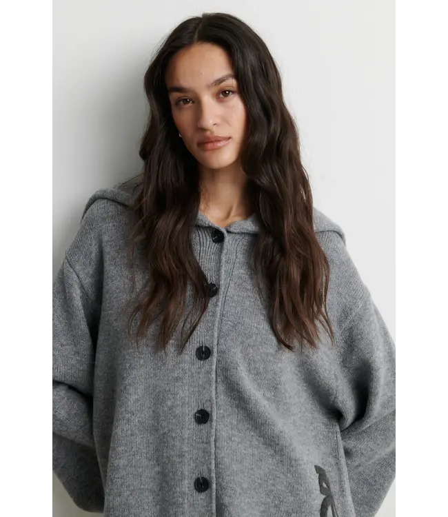 Second Female Alpha Knit Collar Cardigan